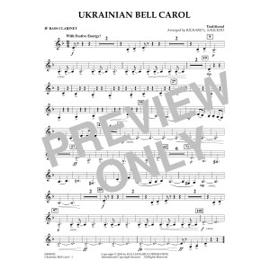 Ukrainian Bell Carol (arr. Richard L. Saucedo) - Bb Bass Clarinet