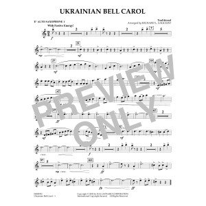 Ukrainian Bell Carol (arr. Richard L. Saucedo) - Eb Alto Saxophone 1