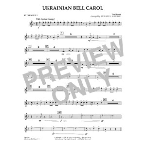 Ukrainian Bell Carol (arr. Richard L. Saucedo) - Bb Trumpet 2
