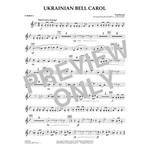Ukrainian Bell Carol (arr. Richard L. Saucedo) - F Horn 1