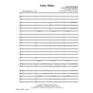 Arise, Shine (arr. Tom Fettke) - Full Score