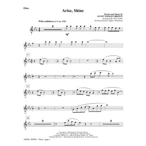 Arise, Shine (arr. Tom Fettke) - Oboe