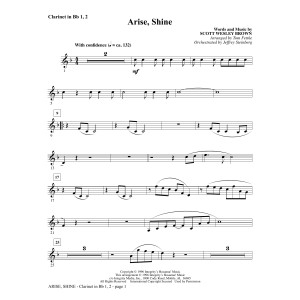 Arise, Shine (arr. Tom Fettke) - Clarinet 1 & 2