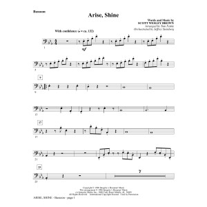 Arise, Shine (arr. Tom Fettke) - Bassoon
