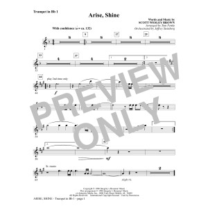 Arise, Shine (arr. Tom Fettke) - Trumpet 1