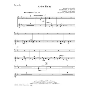 Arise, Shine (arr. Tom Fettke) - Percussion