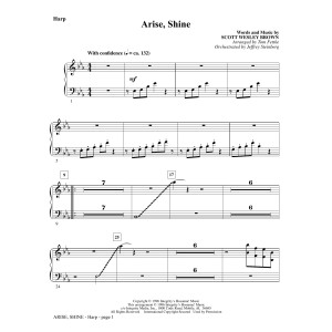 Arise, Shine (arr. Tom Fettke) - Harp