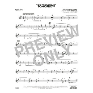 Tomorrow (from Annie) (arr. Mark Taylor) - Tenor Sax 1