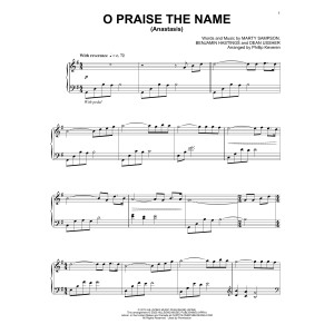 O Praise The Name (Anastasis) (arr. Phillip Keveren)