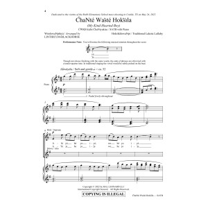 Chante Waste Hoksila (My Kind-Hearted Boy) (arr. Linthicum-Blackhorse)