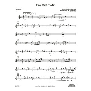 Tea for Two (arr. Mark Taylor) - Tenor Sax 1