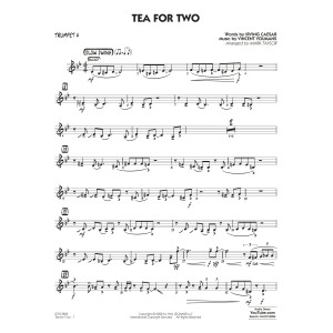 Tea for Two (arr. Mark Taylor) - Trumpet 4