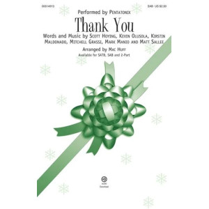 Thank You (arr. Mac Huff)