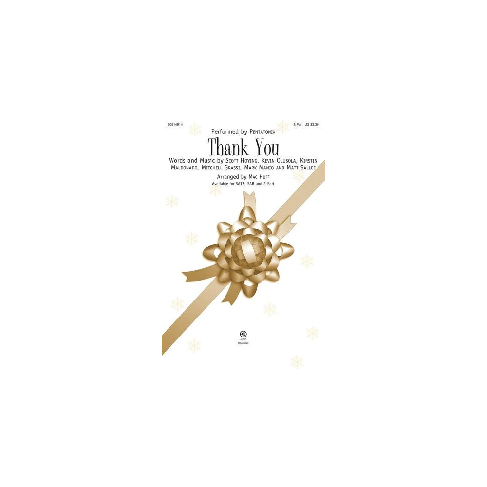 Thank You (arr. Mac Huff)
