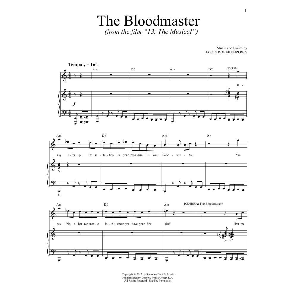 The Bloodmaster (from 13: The Musical) (Netflix film)