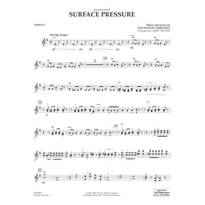 Surface Pressure (from Encanto) - Violin 1