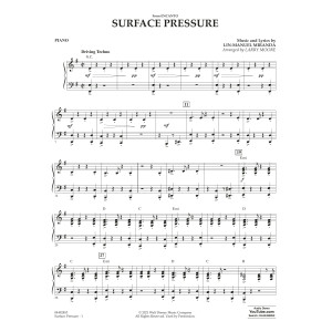 Surface Pressure (from Encanto) - Piano
