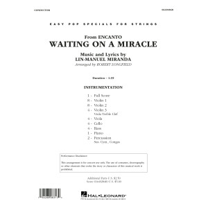 Waiting on a Miracle (from Encanto) - Conductor Score (Full Score)