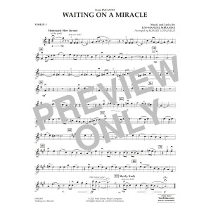 Waiting on a Miracle (from Encanto) - Violin 1