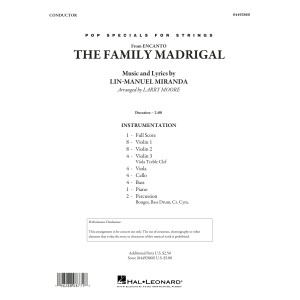 The Family Madrigal (from Encanto) - Conductor Score (Full Score)
