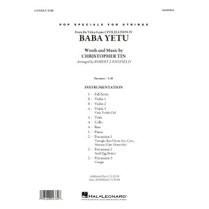 Baba Yetu (from Civilization IV) (arr. Robert Longfield) - Conductor Score (Full Score)