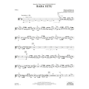 Baba Yetu (from Civilization IV) (arr. Robert Longfield) - Viola