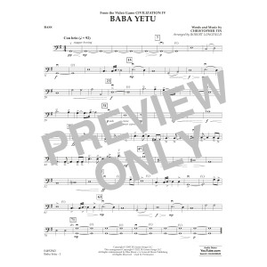 Baba Yetu (from Civilization IV) (arr. Robert Longfield) - Bass