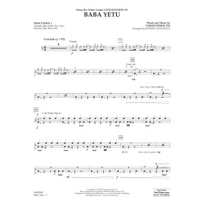 Baba Yetu (from Civilization IV) (arr. Robert Longfield) - Percussion 1