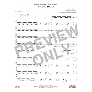 Baba Yetu (from Civilization IV) (arr. Robert Longfield) - Percussion 2