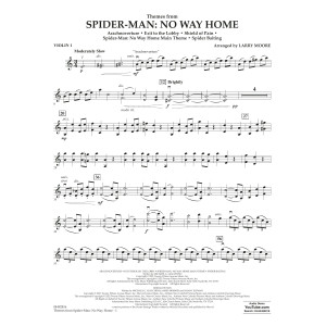 Themes from Spider-Man: No Way Home (arr. Larry Moore) - Violin 1