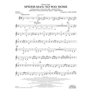 Themes from Spider-Man: No Way Home (arr. Larry Moore) - Violin 3 (Viola Treble Clef)