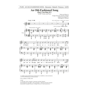 An Old-Fashioned Song (Don't You Hate It?) (arr. Christopher Peterson)