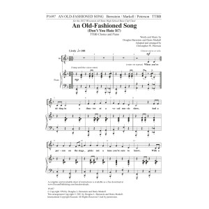 An Old-Fashioned Song (Don't You Hate It?) (arr. Christopher Peterson)