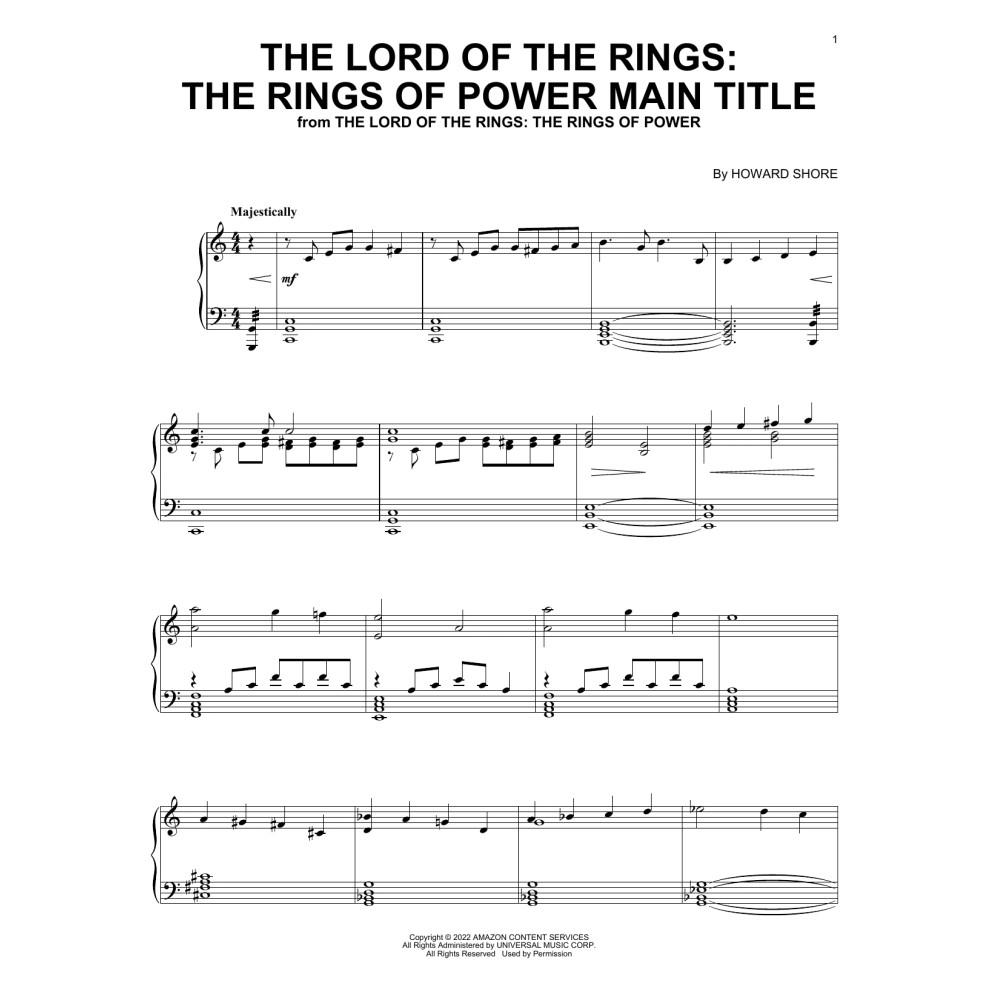 The Lord Of The Rings: The Rings Of Power Main Title