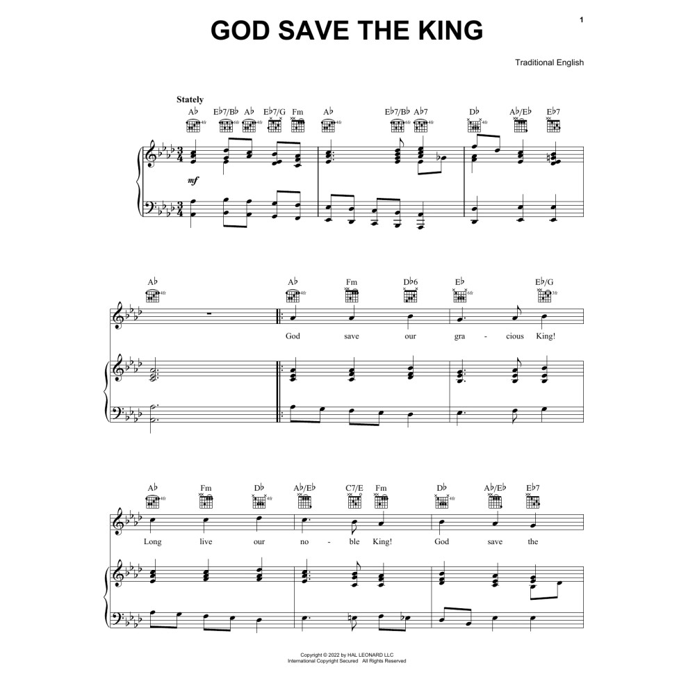 God Save The King (UK National Anthem)