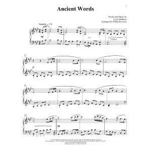 Ancient Words [Classical version] (arr. Phillip Keveren)