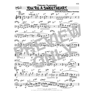 You're A Sweetheart (solo only)