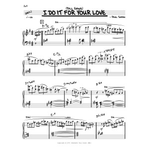 I Do It For Your Love (solo only)