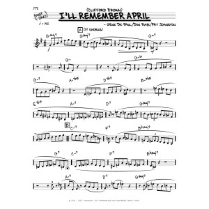 I'll Remember April (solo only)