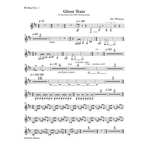 Ghost Train - Movement 1 (from Ghost Train Trilogy) - Bb Bass Clarinet 1