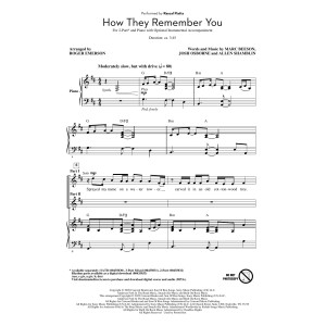 How They Remember You (arr. Roger Emerson)