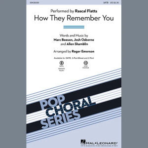 How They Remember You (arr. Roger Emerson) - Drums