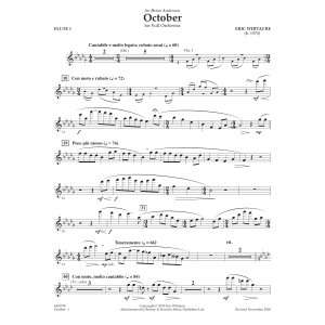 October - Flute 1