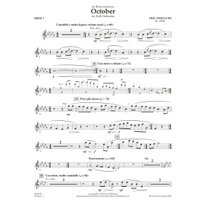 October - Oboe 1