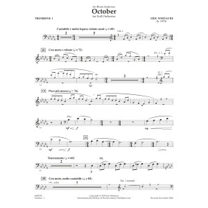 October - Trombone 1