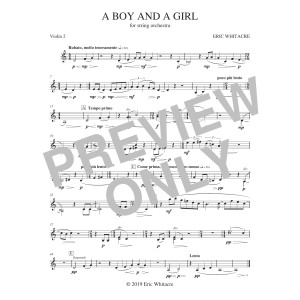 A Boy And A Girl - Violin 2