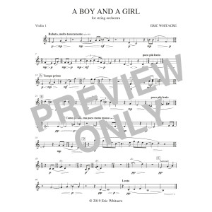 A Boy And A Girl - Violin 1
