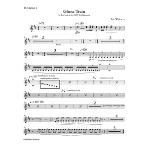 Ghost Train Trilogy - Complete Set (Three Movements) - Bb Clarinet 2
