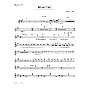 Ghost Train Trilogy - Complete Set (Three Movements) - Eb Alto Sax 2