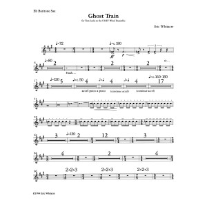 Ghost Train Trilogy - Complete Set (Three Movements) - Eb Baritone Sax